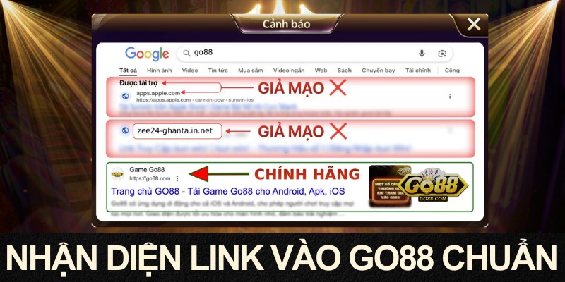 Hướng dẫn kiểm tra link truy cập để xác định GO88 chính chủ